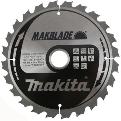 Пиляльний диск Makita MAKBlade MAKBlade 216x30 24T Makita (B-08903) B-08903 фото