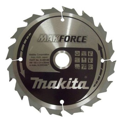Пильный диск Makita MAKForce 160 мм 16 зубьев (B-08143) B-08143 фото