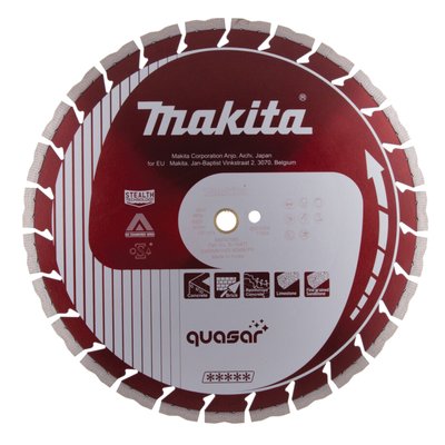Алмазний диск QUASAR по бетону та каменю сегмент 400х25,4(20) мм сух/мокр Makita (B-13471) B-13471 фото