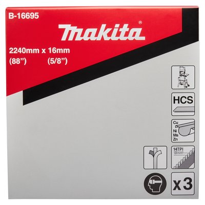 Пиляльні полотна кольорового металу для LB1200F 16 мм Makita (B-16695) B-16695 фото