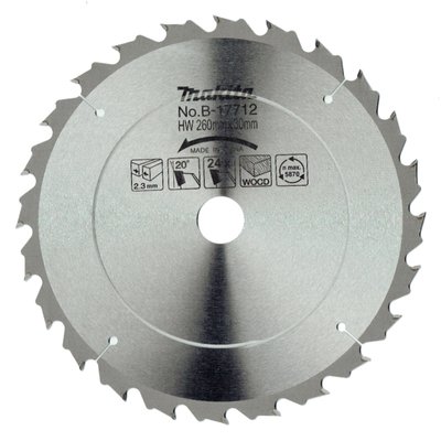 Пиляльний диск Makita для 2704 260х30 мм 24 зуба (B-17712) B-17712 фото