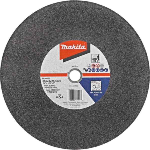 Набір відрізних дисків 355х3 36P (5 шт.) по сталі Makita (B-10665-5) B-10665-5 фото