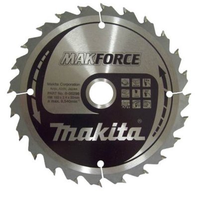 Пиляльний диск Makita MAKForce 160 мм 24 зуби (B-08296) B-08296 фото