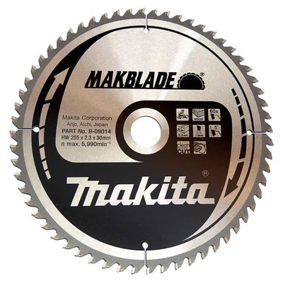 Пиляльний диск Makita MAKBlade 255x30 60T (B-09014) B-09014 фото