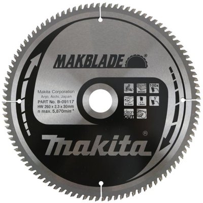 Пиляльний диск Makita MAKBlade 260 мм 100 зубів (B-09117) B-09117 фото