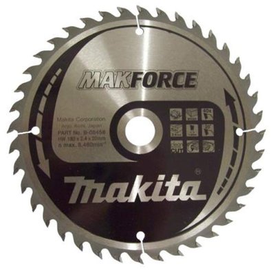 Пиляльний диск Makita MAKForce 180 мм 40 зубів (B-08458) B-08458 фото