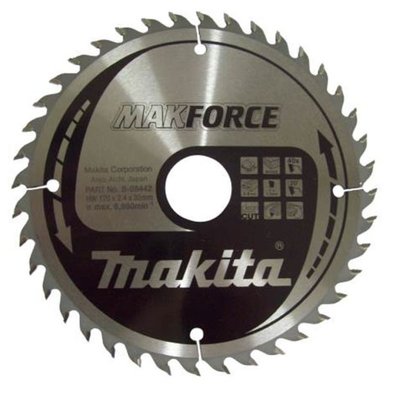 Пиляльний диск Makita MAKForce 170 мм 40 зубів (B-08442) B-08442 фото