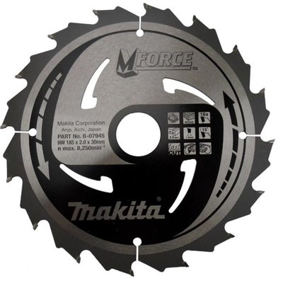 Пильный диск Makita MForce 185 мм 16 зубьев (B-07945) B-07945 фото