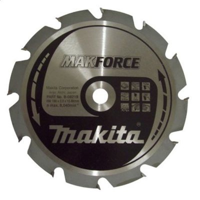 Пиляльний диск Makita MAKForce 190 мм 12 зубів (B-08218) B-08218 фото