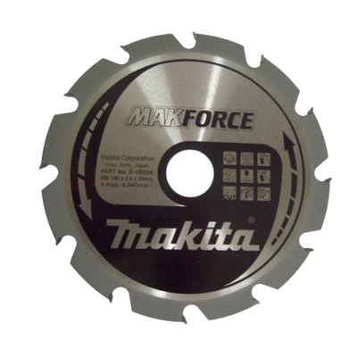 Пиляльний диск MAKForce 190x30 мм 12Т Makita (B-08224) B-08224 фото